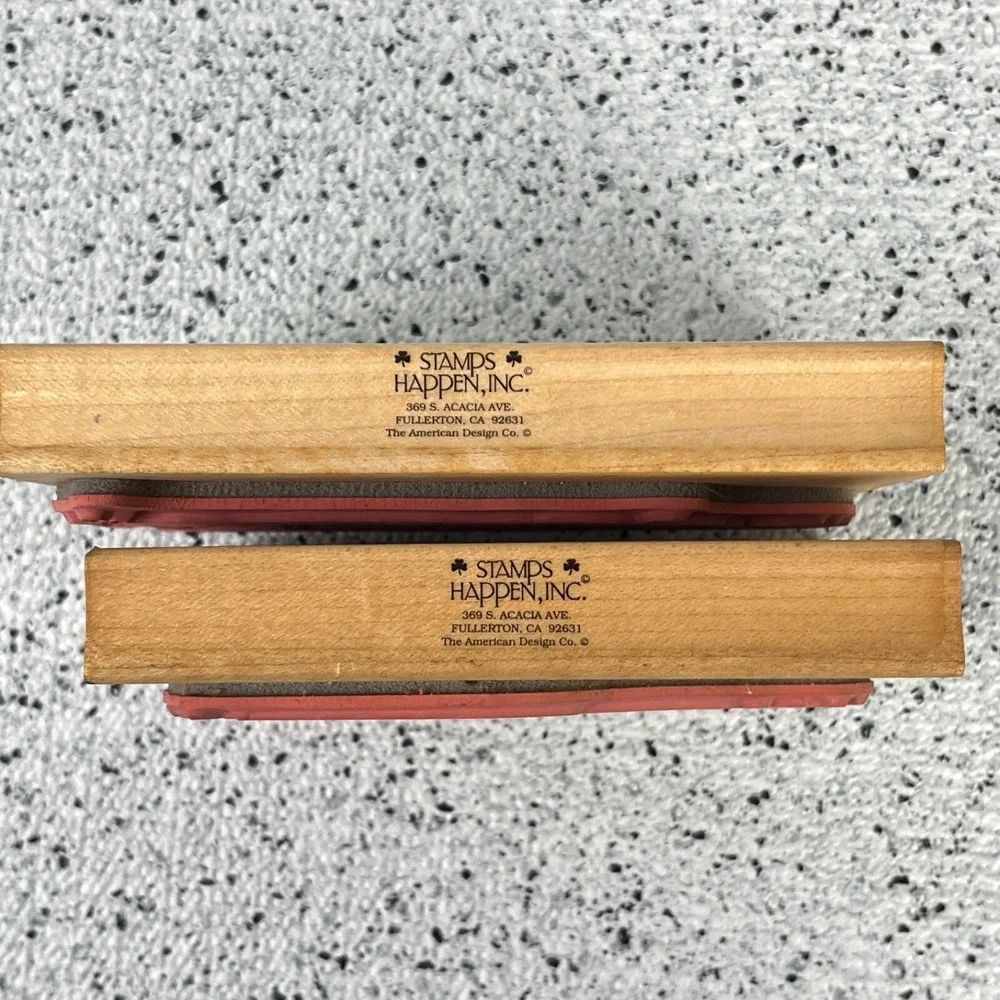 Rubber Stamps Lot of 2 Stamps‎ Happen Inc. King 80095 Queen 80096 Fantasy
